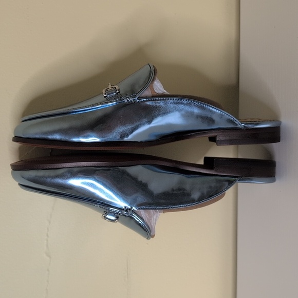 Sam Edelman Size 6 Linnie Mule In Metallic Sky, NEW - Picture 7 of 11